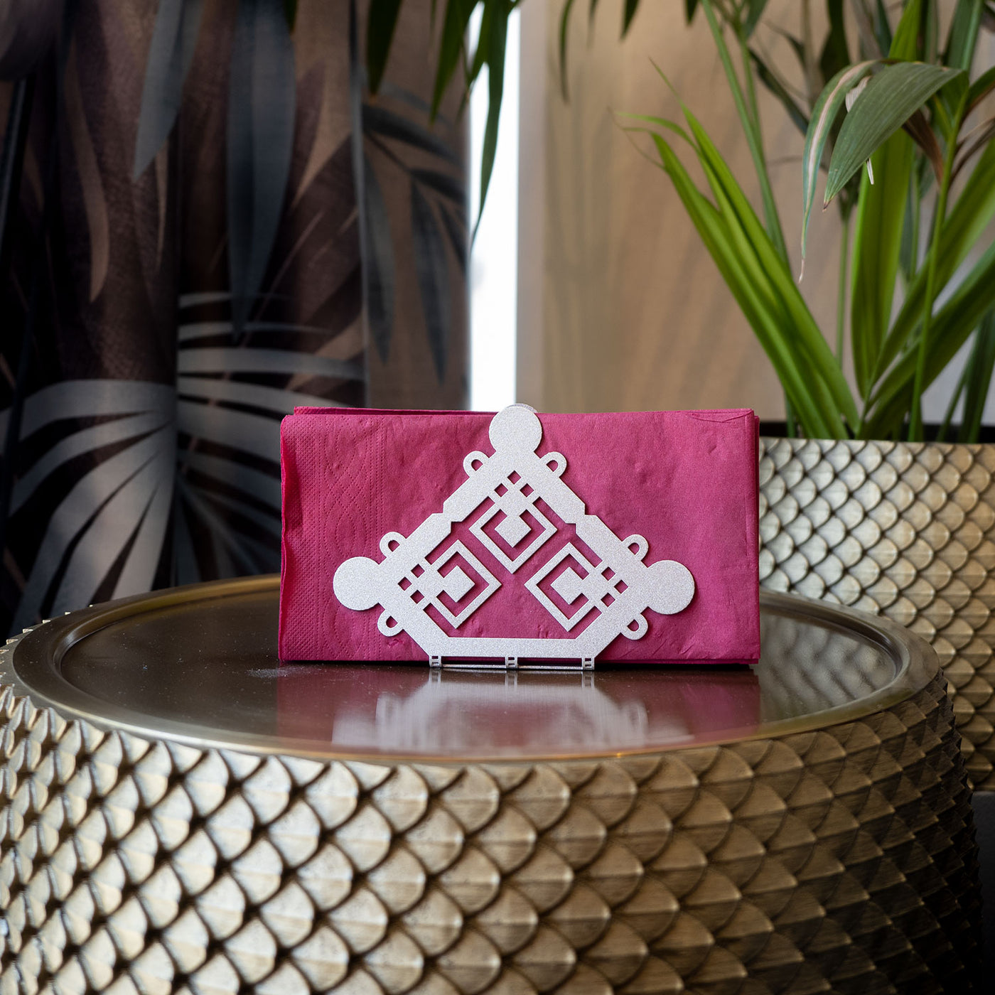 Islamic Pattern Metal Napkin Holder - WAMH070