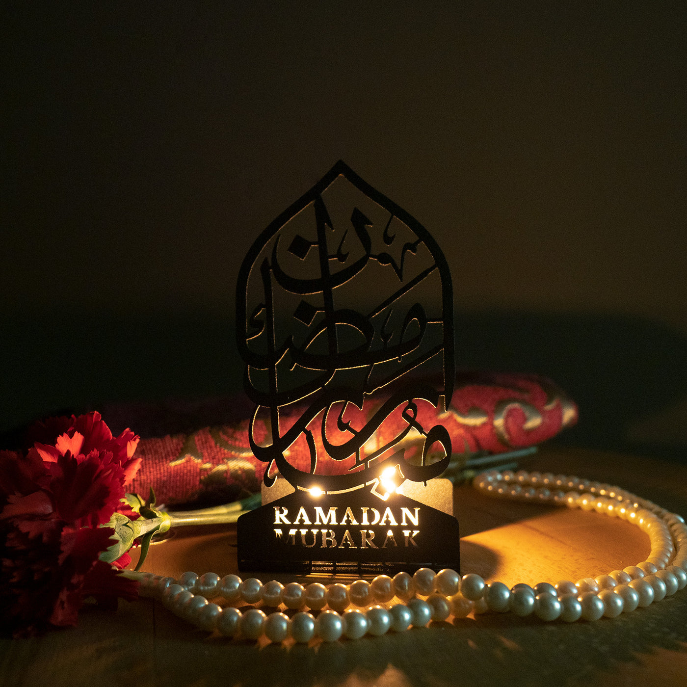 Mubarak Ramadan Islamic Metal Candle Holder - WAMH008