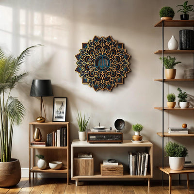 Allah Wooden Islamic Wall Art - WAAH001