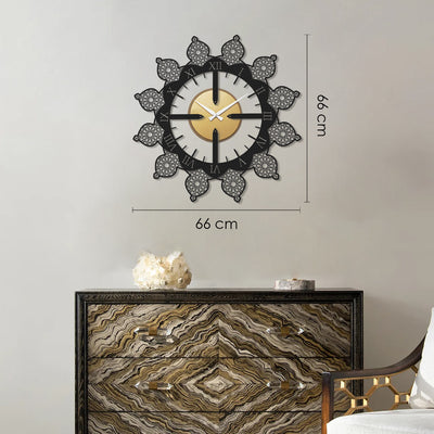 Islamic Pattern Metal Wall Clock - WAMS014