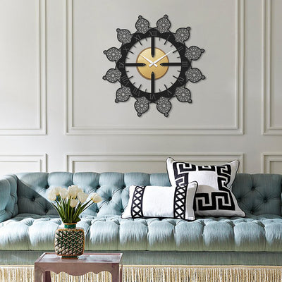 Islamic Pattern Metal Wall Clock - WAMS014