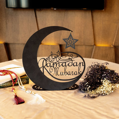 Ramadan Mubarak Metal Tabletop Decor - WAMH118