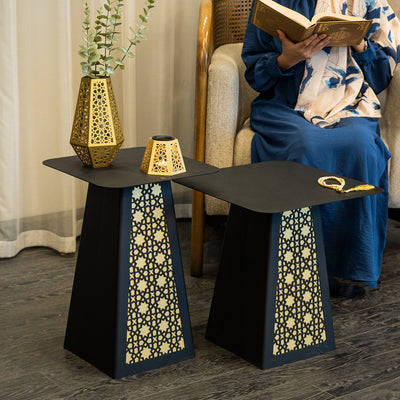 Zamrud M Metal Islamic Side Table - WAMZ007